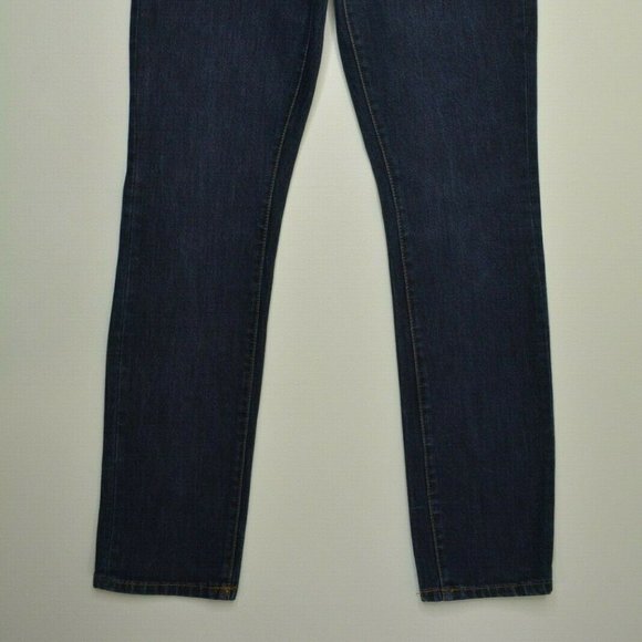 AEROPOSTALE Size 28 x 32 Mens SKINNY Leg LOW Rise DARK Wash Denim BLUE JEANS - Picture 2 of 10